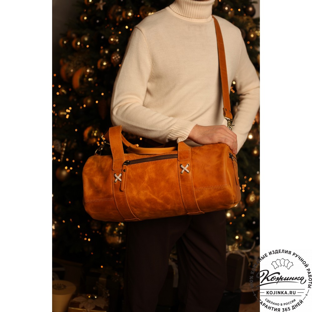  Кожаная сумка "Тайлер" (коричневый крейзи) 